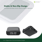 Minimalist Wireless Charging Desk Clock