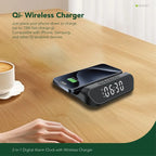 Minimalist Wireless Charging Desk Clock